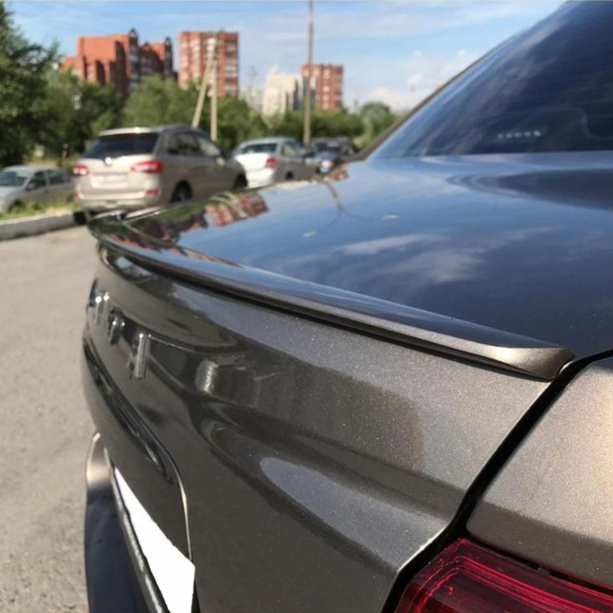 Спойлер "Slim" для Лада Гранта FL седан (под покраску)