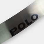 Накладка на задний бампер (НПС) VOLKSWAGEN Polo 2020-, нержавейка — изображение 3