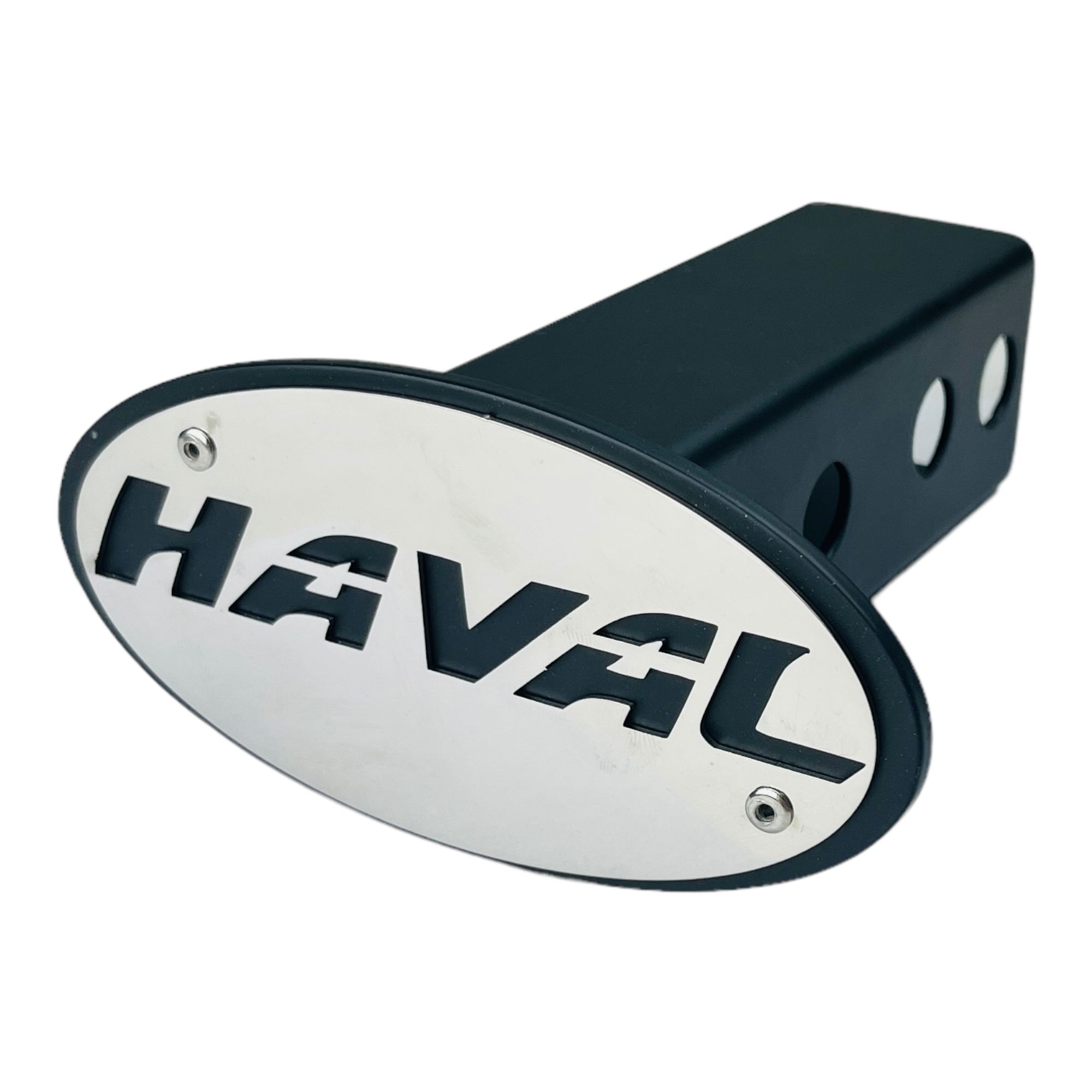Металлическая заглушка фаркопа под квадрат "Haval" "Американский" фаркоп 50х50
